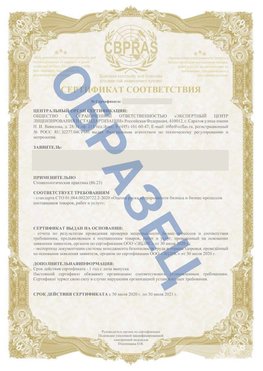 Образец Сертификат СТО 01.064.00220722.2-2020 Кировград Сертификат СТО 01.064.00220722.2-2020 