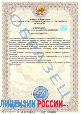 Образец сертификата соответствия (приложение) Кировград Сертификат ISO 27001